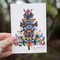 Butterfly Christmas Tree Cards - 24-Pack Holiday Greeting Cards with Unique Butterfly Tree Design, Perfect for Sending Merry Christmas & Happy Holiday Wishes, Blank Inside for Personalized Messages - Elegant and Nature-Inspired Festive Stationery Set